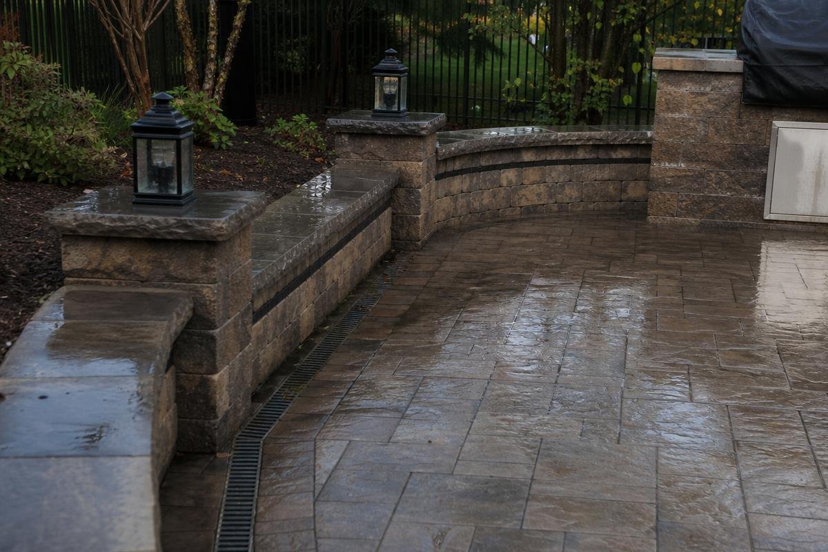 Charlotte landscaping permit considerations for patio wall and drainage work