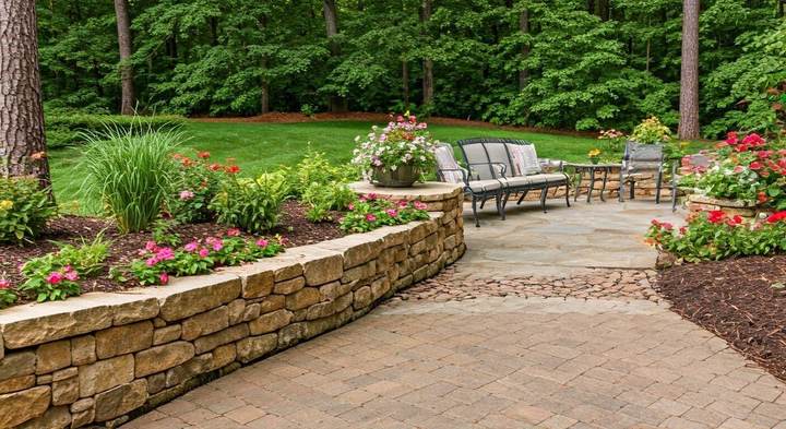 Paver Patio & Retaining Wall