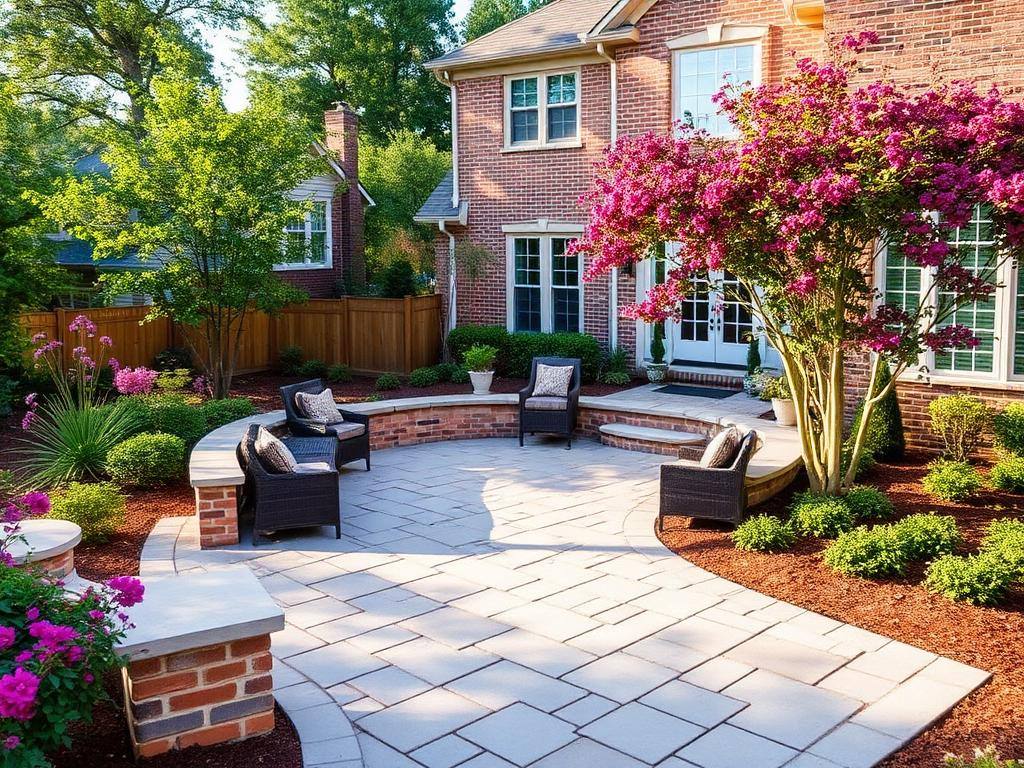 Completed backyard project in Ballantyne