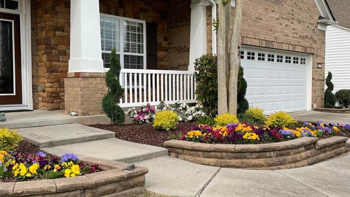 Full Landscape Install — completed JH Landscapes project in the Greater Charlotte region