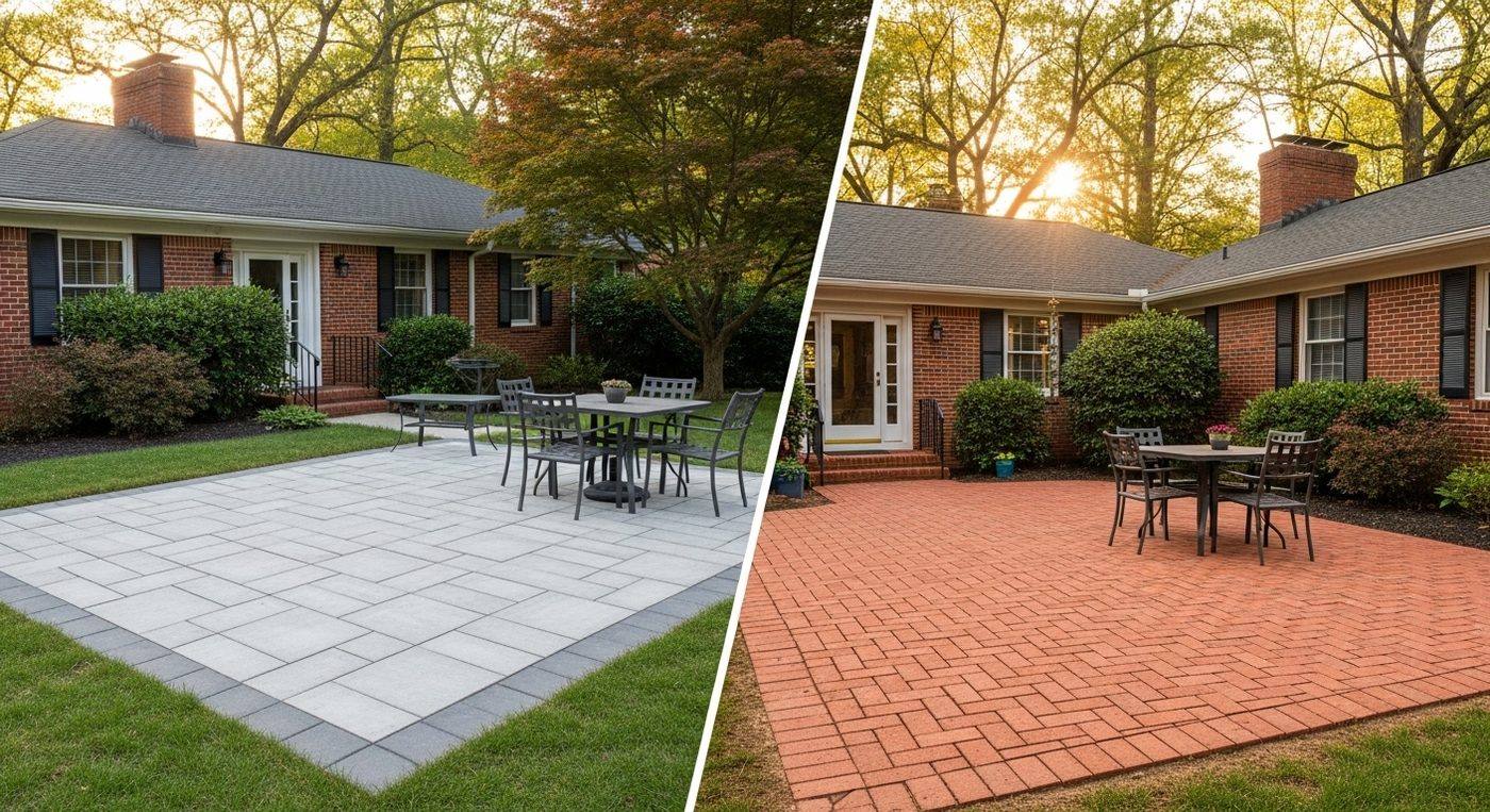 JH Landscapes concrete pavers vs brick pavers project photo 2 in the Greater Charlotte area