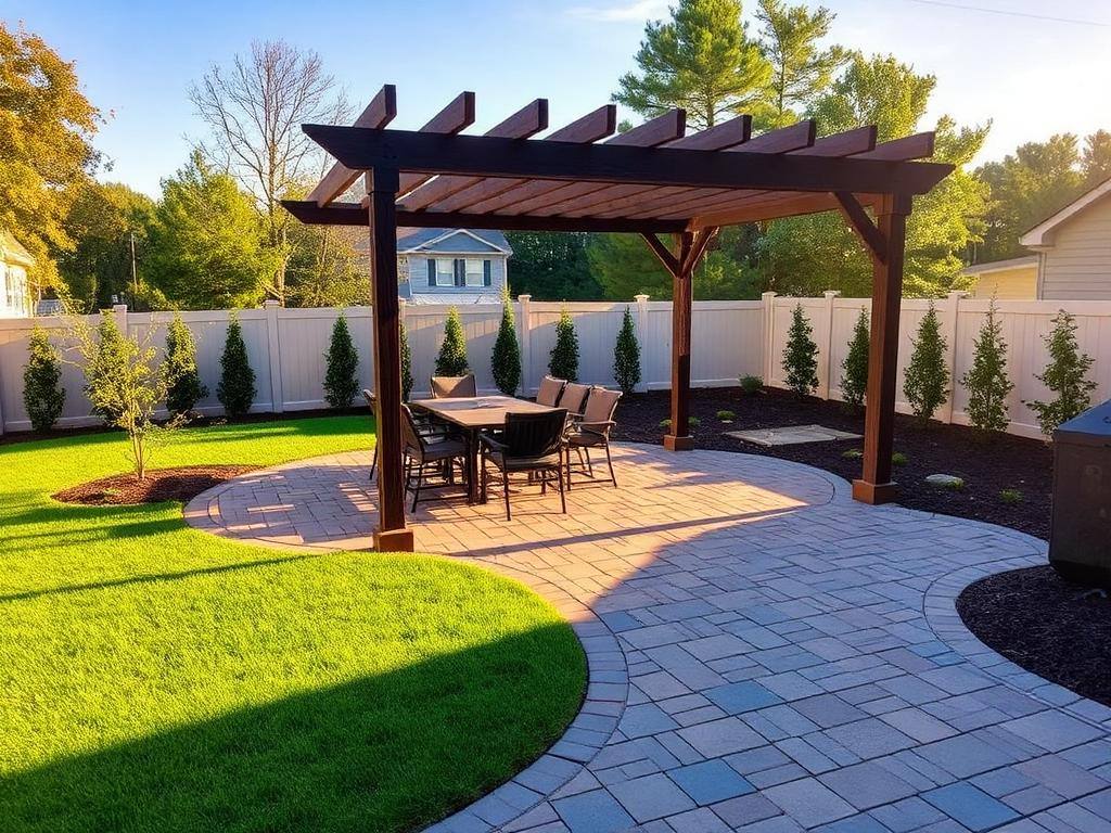 Completed backyard project in Indian Land