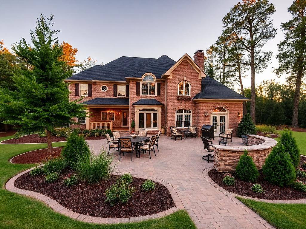 Completed backyard project in Marvin