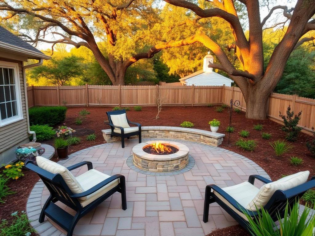 Completed backyard project in Matthews