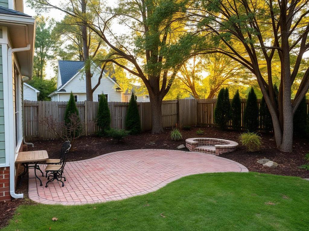 Completed backyard project in Monroe