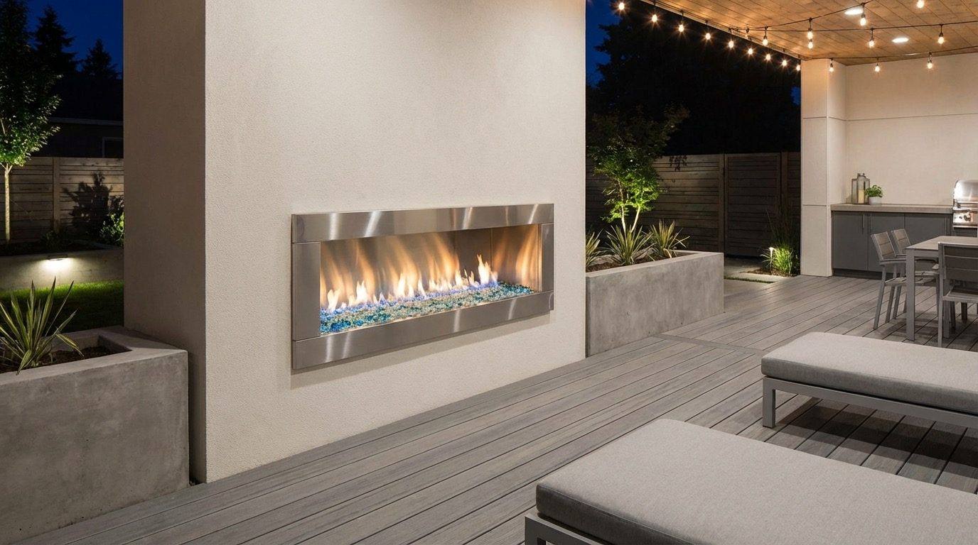 JH Landscapes outdoor fireplace cost project photo 2 in the Greater Charlotte area