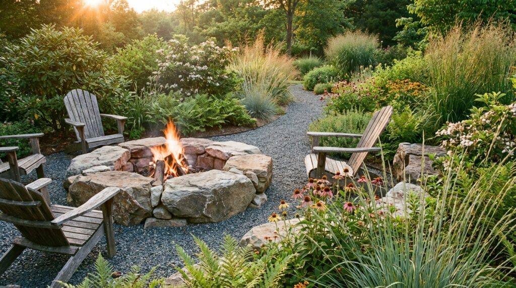 JH Landscapes outdoor fireplace vs fire pit project photo 3 in the Greater Charlotte area