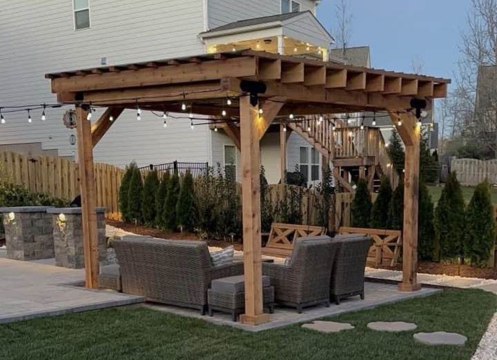 Outdoor Living Space — completed JH Landscapes project in the Greater Charlotte region