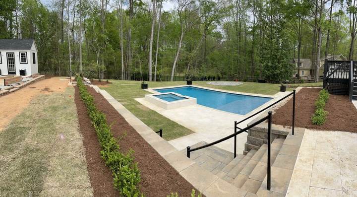 Plant Installation — completed JH Landscapes project in the Greater Charlotte region