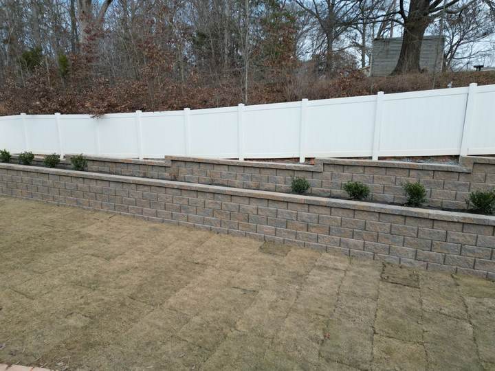 Retaining Wall — completed JH Landscapes project in the Greater Charlotte region