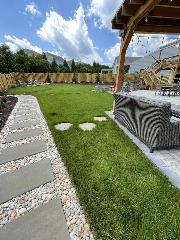 Sod Installation — completed JH Landscapes project in the Greater Charlotte region