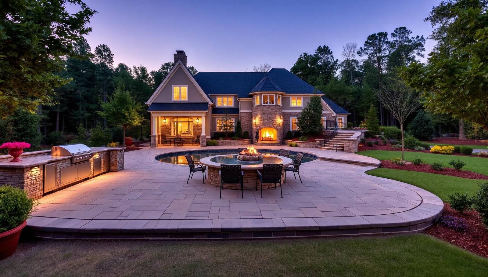 Outdoor living project in Weddington