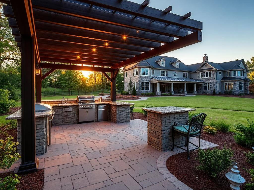 Completed backyard project in Weddington